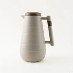 Dallaty plastic vacuum flask with wood 1L, beige image number 0