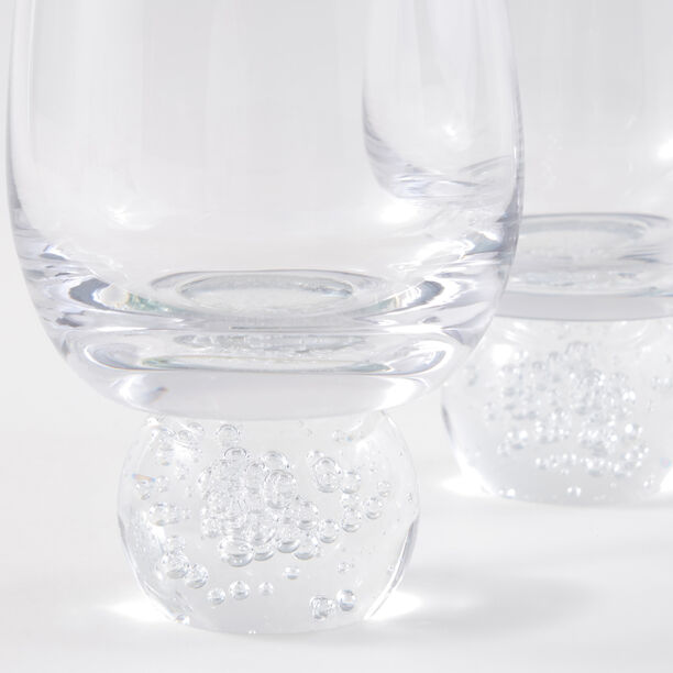 La Mesa 4Pcs Clear Glass Cup Set With Bubble Base image number 2