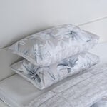 Cottage beige lilly print comforter set twin size with 3 pieces image number 5