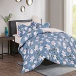 Cottage Microfiber Twin Comforter 4 Pcs Set, Pink/Blue, 220*160Cm image number 0