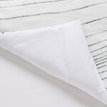 كوتاج طقم لحاف 6 قطع سوبر كينج مخطط أبيض، 260*250سم image number 2