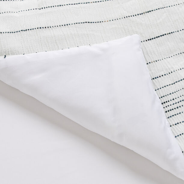 كوتاج طقم لحاف 6 قطع سوبر كينج مخطط أبيض، 260*250سم image number 2