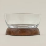 Dallaty glass date bowl with wooden base 14*14*8cm image number 3
