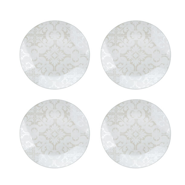 La Mesa Portu Casa 4 Pieces Set 10.5" Dinner Prmu Plate New Bone image number 0