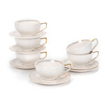 English Tea Cups Set Gold image number 2