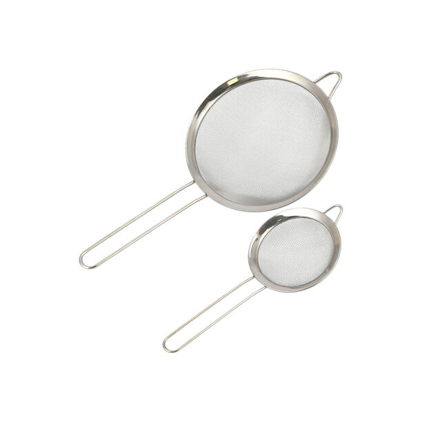 2Pcs Stainelss Steel Strainer Set image number 2