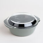 Alberto green glass casserole with lid 1.5l image number 0