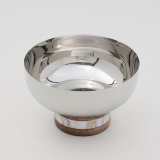 La Mesa Serving Bowl With Wood Base, 20*20*12 Cm