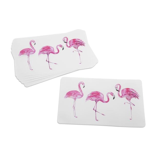 Alberto Flamingo Placemat Set 6 Pieces  image number 0