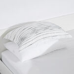 Cottage 6pcs stripes white queen comforter set, 200*240cm image number 8
