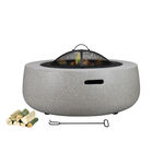 Homez metal firepit, black 115*115*48 cm image number 0