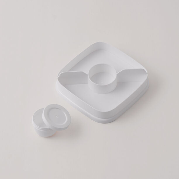 ألبرتو وعاء سلطة بلاستيك، أبيض 15.8*15.8*14.3سم image number 3