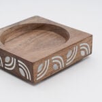 Pearl Collection Dallaty Wood Saucer Wood & MOP, Natural, 7.5*7.5*2 cm image number 2