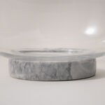 La Mesa glass bowl with marble base 24.5*24.5*12cm image number 2