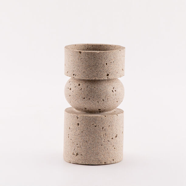 Huda Vase 9.4x9.4x17cm Dark Grey image number 0