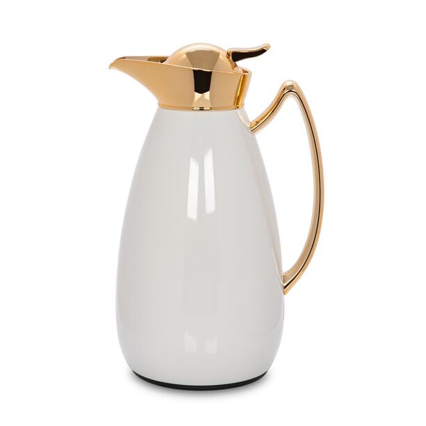 Dallety Steel Flask White/Gold 1L image number 0