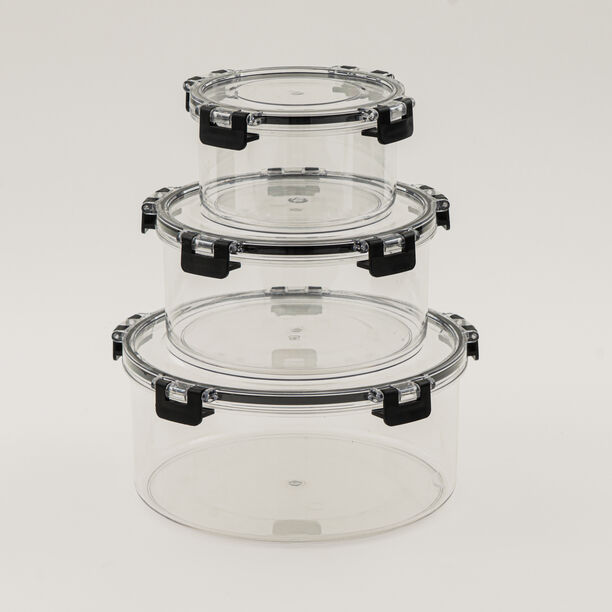 Pentola plastic airtight food container 600ml,1.2L,2.5L image number 0
