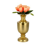 Aluminium Vase Shiny Brass Finish image number 2