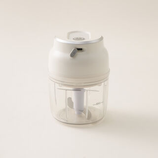 Alberto mini electric stainless steel garlic chopper 230ml in white