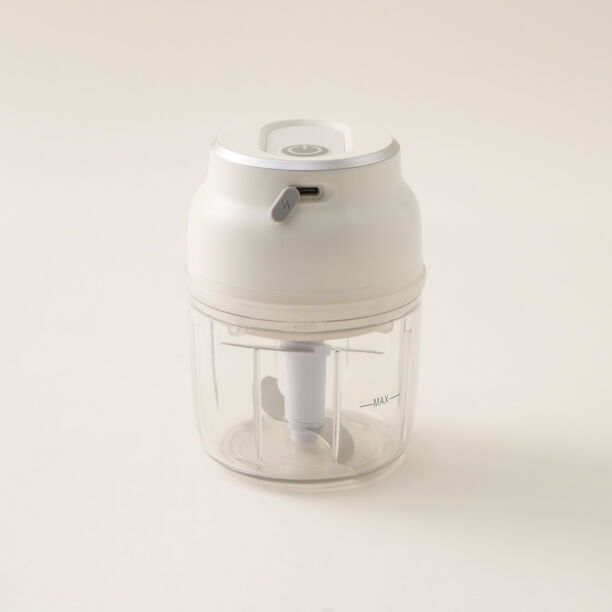 Alberto mini electric stainless steel garlic chopper 230ml in white image number 4