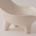 Homez Deep Ceramic Decor Bowl, Beige 26*17.5*17 Cm image number 2