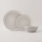 La Mesa 12Pcs Porcelain Dinner Set, Grey image number 0