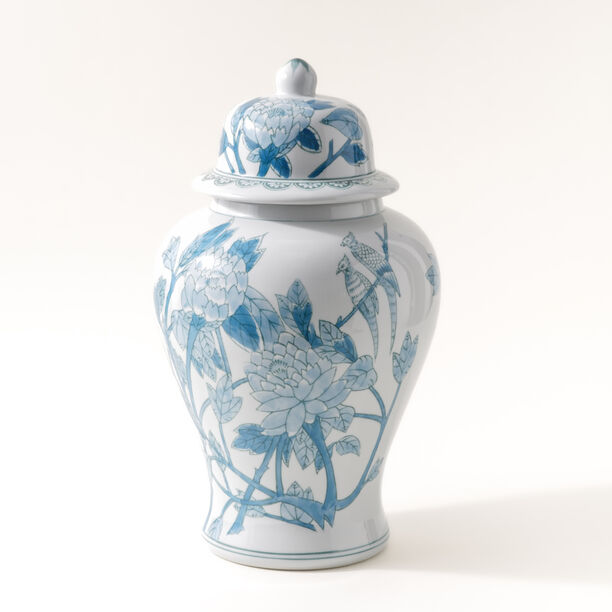 Homez blue and white ceramic vase 26*26*45 cm image number 0