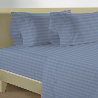 Ambra 400TC cotton fitted sheet 120*200, sky blue