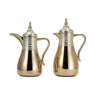 Dallaty gold stainless steel flask 1L + 700ml 2 pcs
