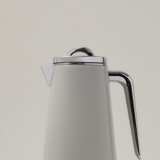 Dallaty Eve set of 2 steel vacuum flask grey & chrome