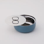 لا ميسا وعاء تقديم بورسلان بغطاء ستانلس 16*6.5 سم image number 1