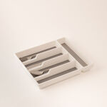Plastic drawer organizer white/grey 32.5*29*45 cm image number 0