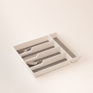 Plastic drawer organizer white/grey 32.5*29*45 cm