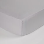 Cottage Cotton Percale 200Tc Fitted Sheet Twin, Grey 120*200+35Cm image number 0