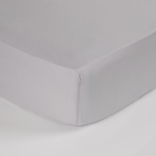 Cottage 200TC cotton fitted sheet   120*200cm, grey