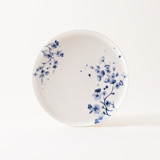 La Mesa 18pcs porcelain dinner set super blossom, blue