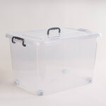 STORAGE BOX with HANDLE ON LID PLASTIC image number 1