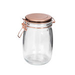 Alberto Glass Storage Jar With Metal Clip Lid 1700Ml image number 0