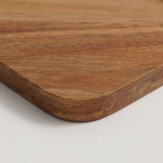 Alberto acacia wood cheese board with glass dome 30*19.8*16.5cm