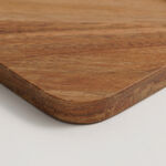 Alberto acacia wood cheese board with glass dome 30*19.8*16.5cm image number 3