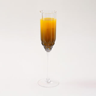 La Mesa 4Pcs Hand Made Glass Tall Juice Glass, Grey 220Ml