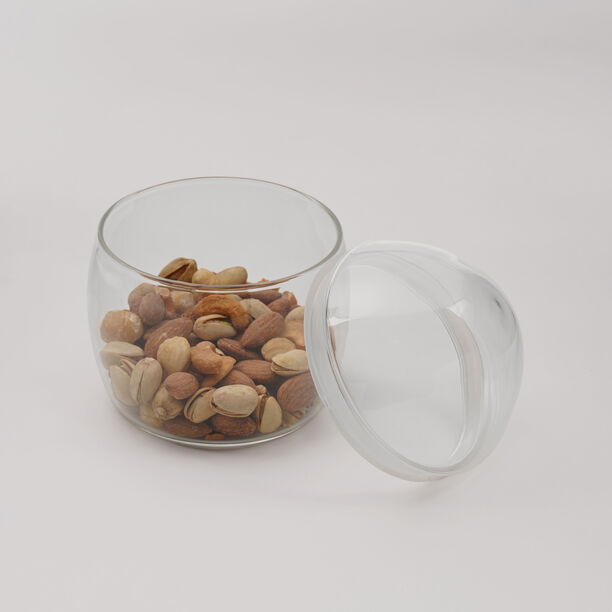 Dallaty Acrylic Nuts Bowl With Dome Lid, 11*11*12.5 cm image number 1