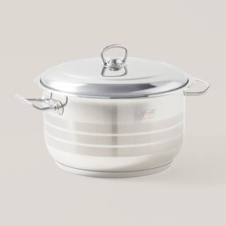 Mister Cook Single Stainless Steel Pot 22Cm, 4.5L