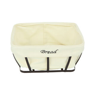 Alberto Metal Square Bread Basket Coffee Color