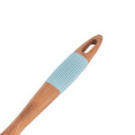 Alberto Wooden Turner With Water Blue Silicone Grip image number 1