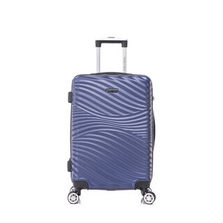 Travel vision durable ABS 4 pcs luggage set, navy blue