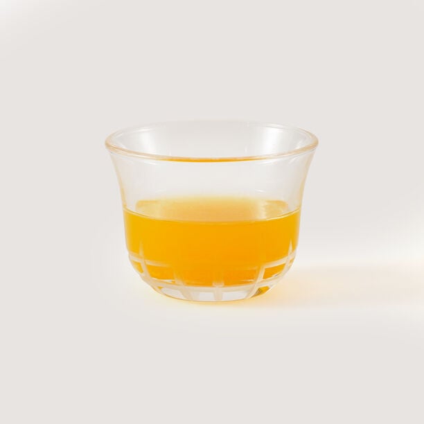 دلتي طقم فناجين قهوة عربية زجاج شفاف، 6 قطع image number 2