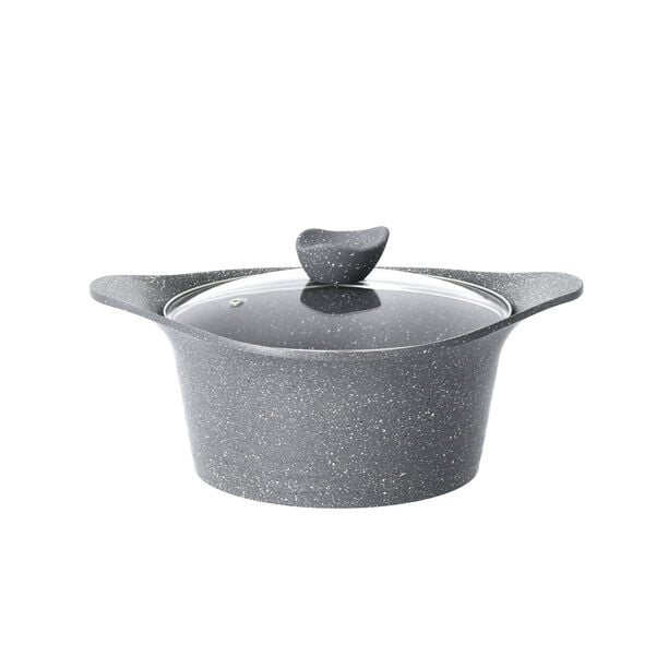 10 Piece Alberto Cookware Set Granite Grey (20/24/28 Pot 24 28 Fp 18 Sp) image number 2