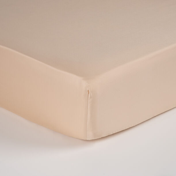 شرشف قطن بمطاط  300 خيط من بوتيك بلانش   200*200سم رملي image number 0