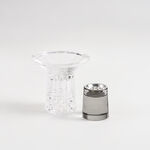 هومز مبخرة عود دايموند زجاج 12*12*15سم، رمادي image number 3